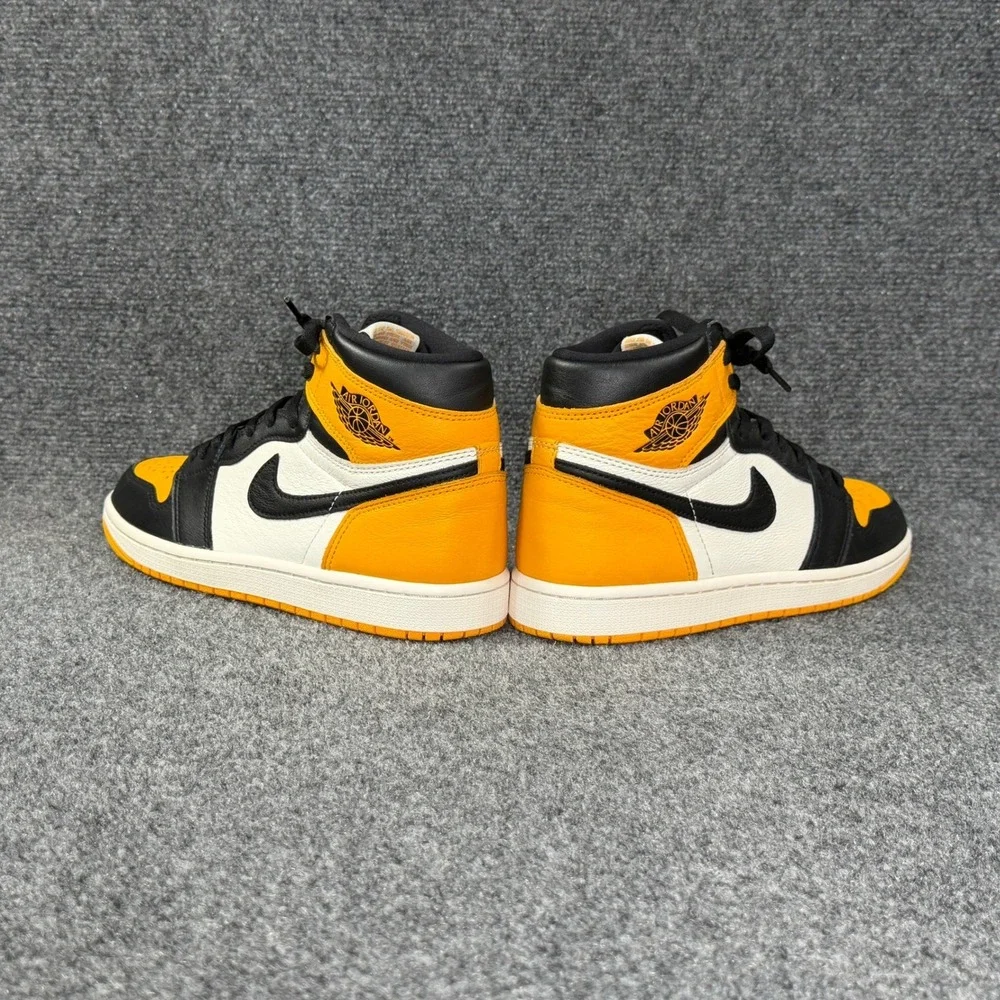 Jordan 1 Retro High OG Taxi Shoe Men 8 Black Yellow White Retro Athletic Sneaker